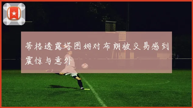 蒂格透露塔图姆对布朗被交易感到震惊与意外